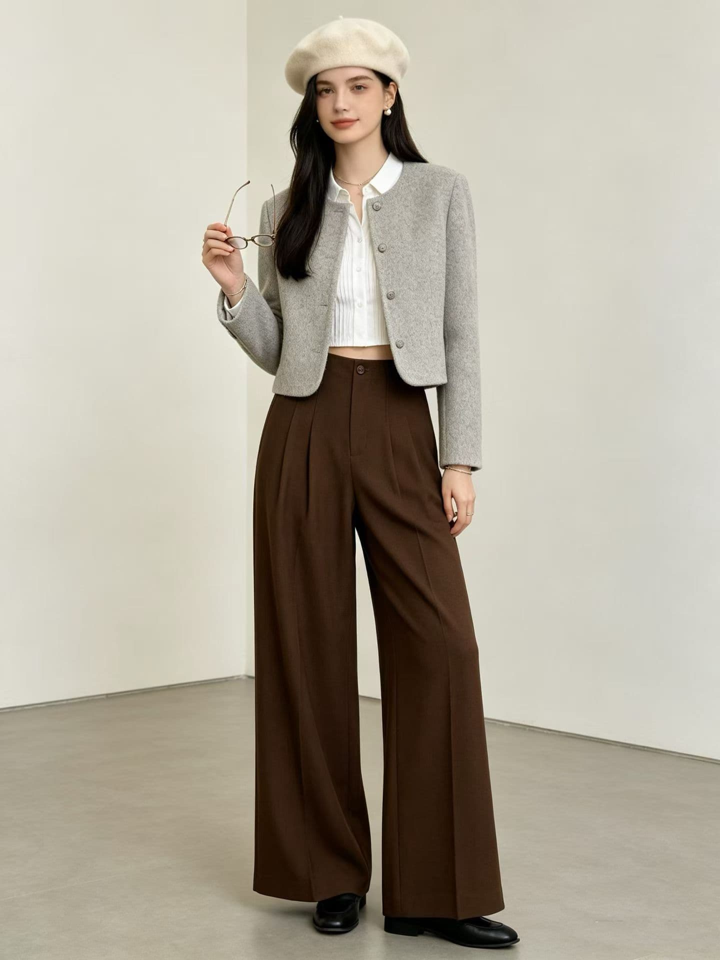 Fashion pants model fit stock photo 5