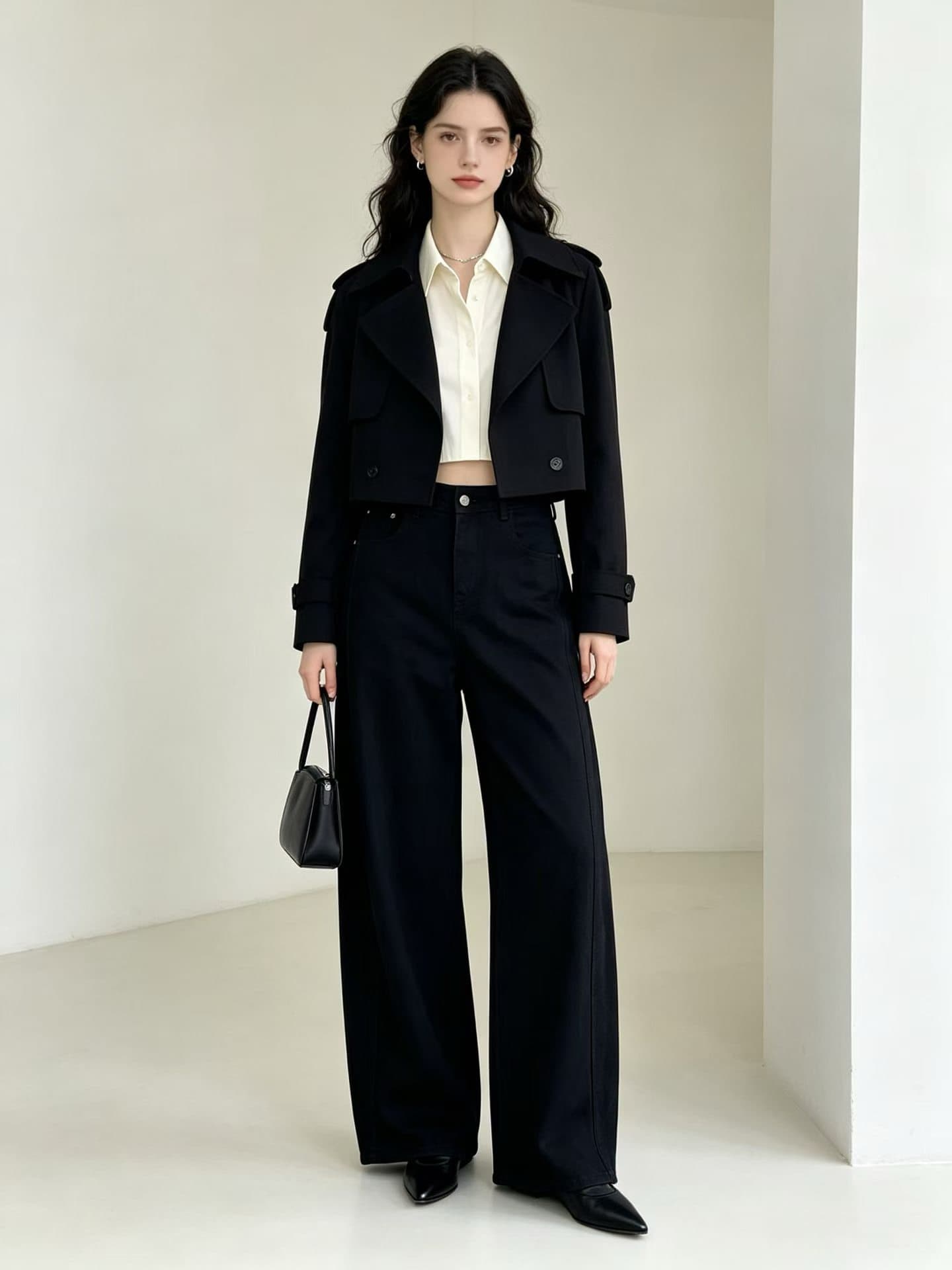 Fashion pants model fit stock photo 16