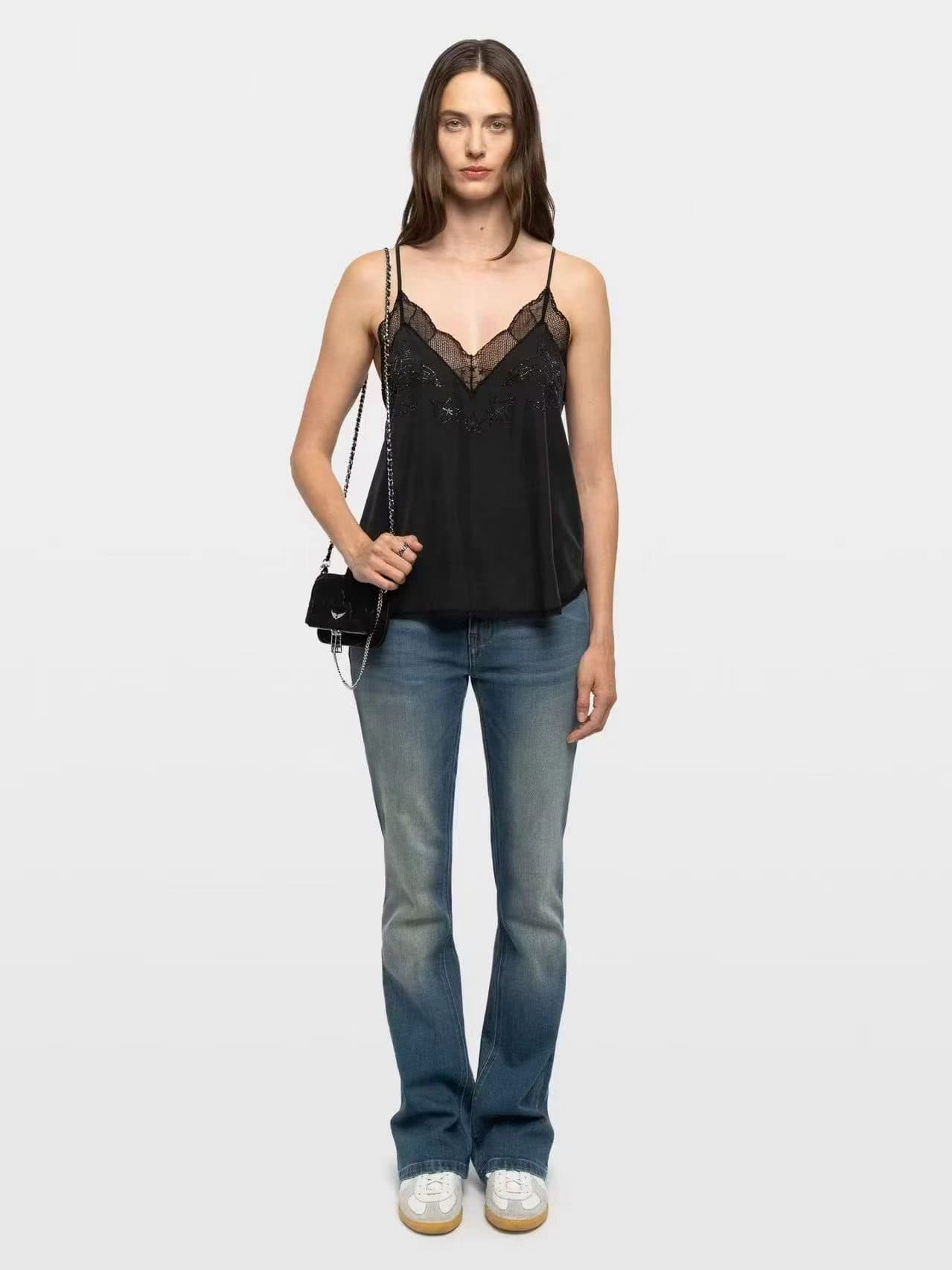French-inspired unbranded women fashion stock photo 2