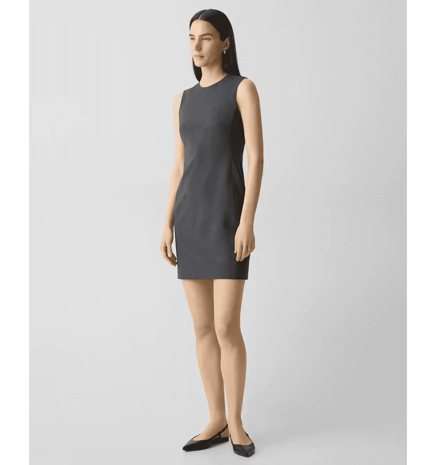 Elegant Sleeveless Tailored Wool-Blend Dress - photo 1