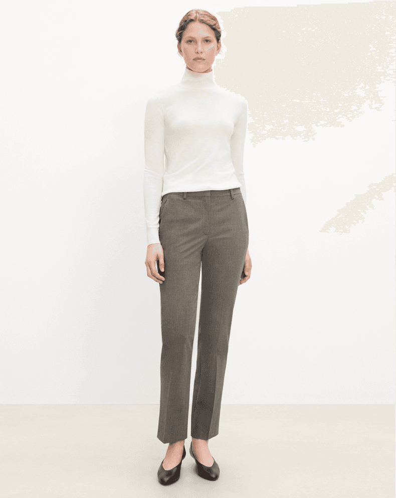 Elegant Tailored Wool-Blend Trousers - photo 2
