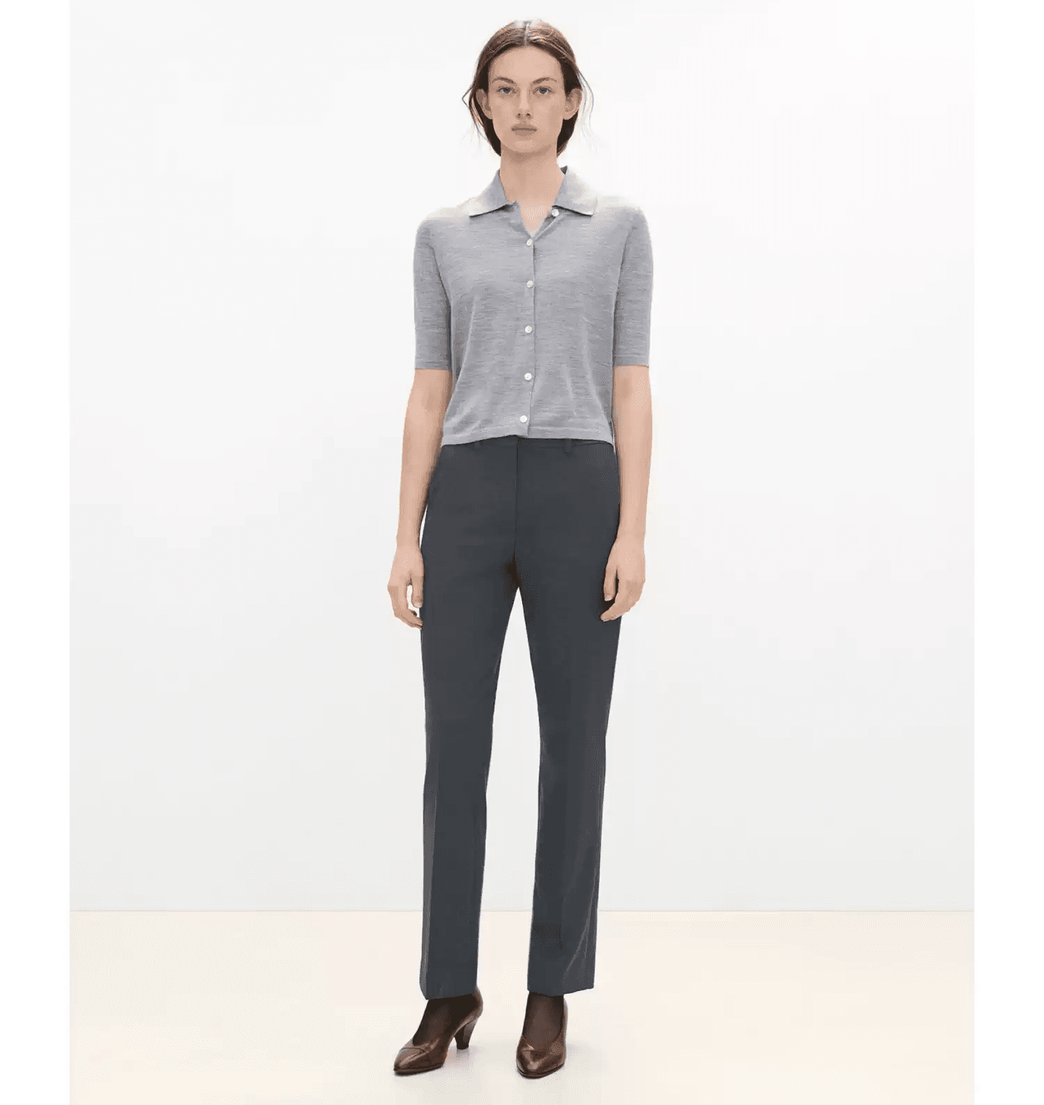 Elegant Tailored Wool-Blend Trousers - photo 3