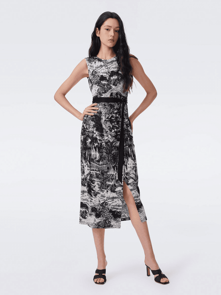 DVF Fall 2026 Sleeveless Twist-Waist Knit Dress - detail 6