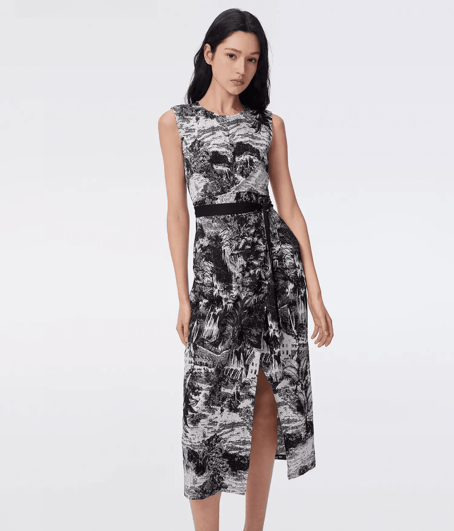 DVF Fall 2026 Sleeveless Twist-Waist Knit Dress