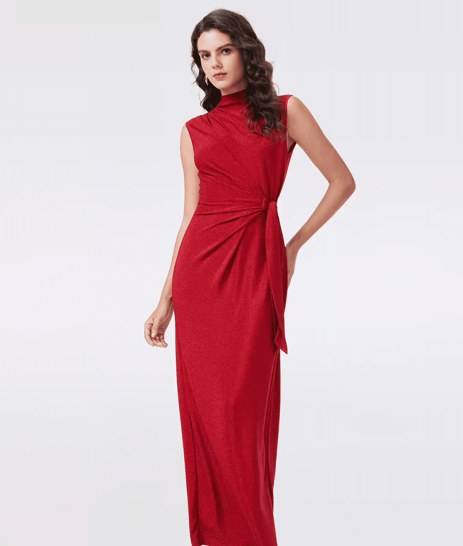 DVF Fall 2026 Metallic Knit Wrap Dress - photo 2