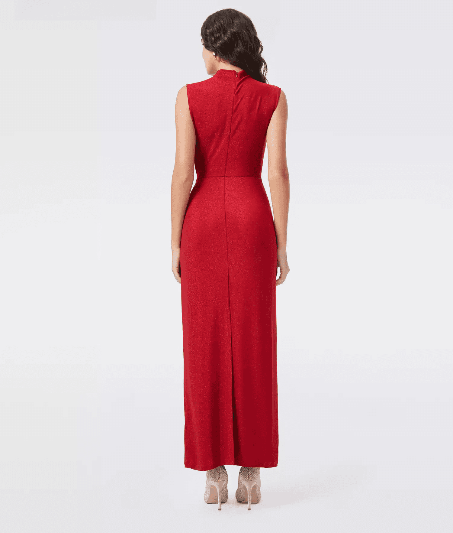 DVF Fall 2026 Metallic Knit Wrap Dress - photo 3
