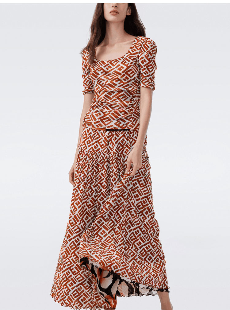 DVF Fall 2026 Reversible Printed Top & Skirt Set - detail 9