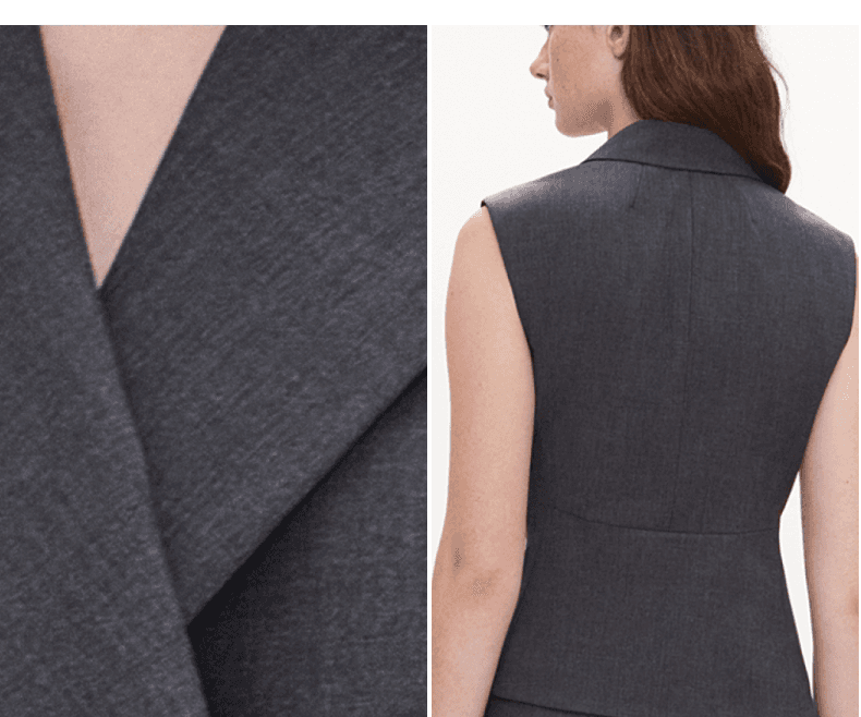 Tailored Wool-Blend Hourglass Vest - detail 6