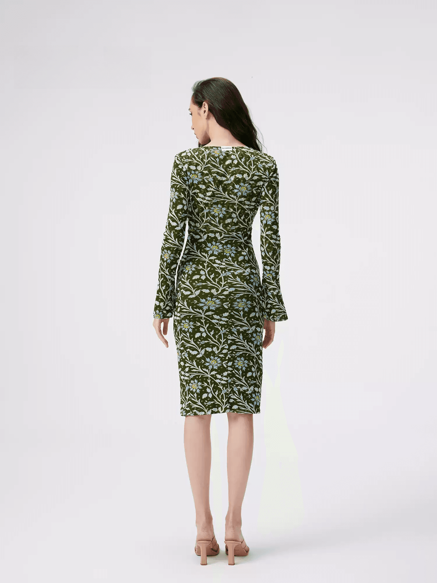 DVF Fall 2026 Elegant Reversible Printed Stretch Mesh Dress - photo 3