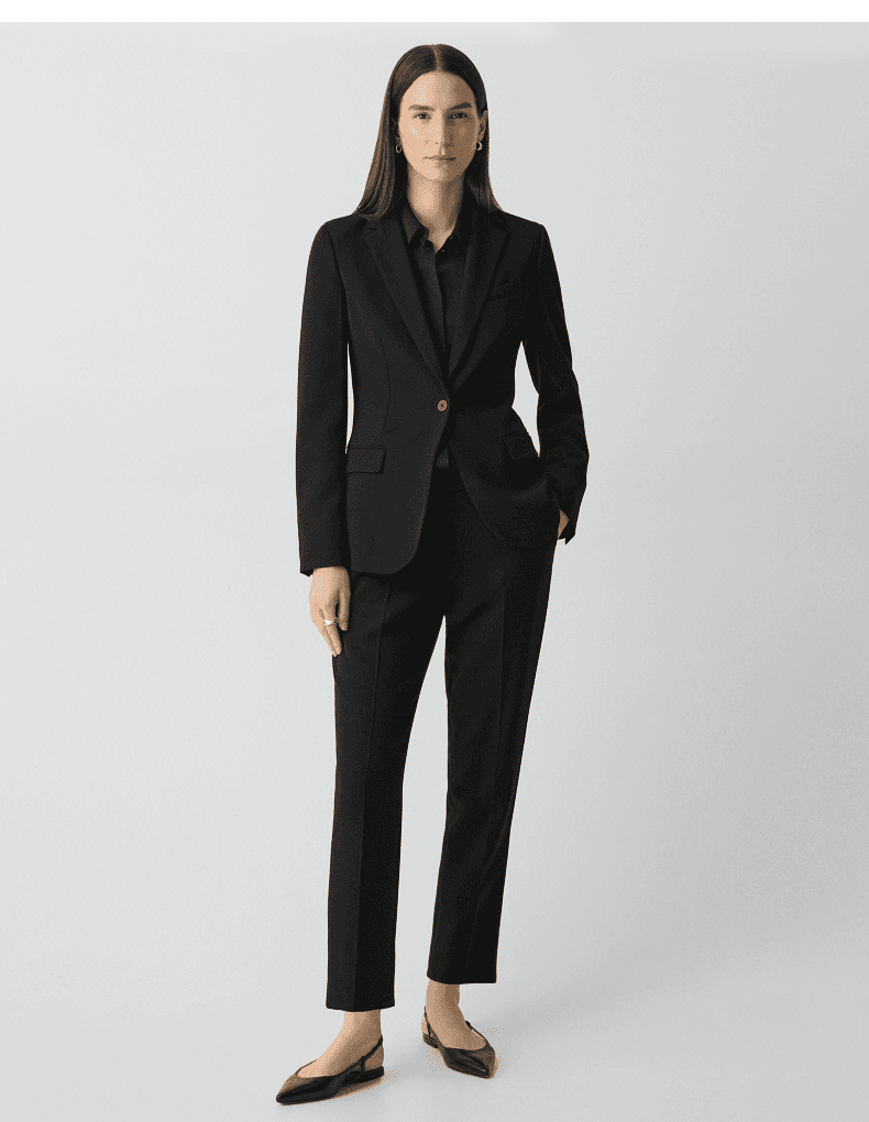 Elegant Triacetate-Blend One-Button Blazer - detail 8