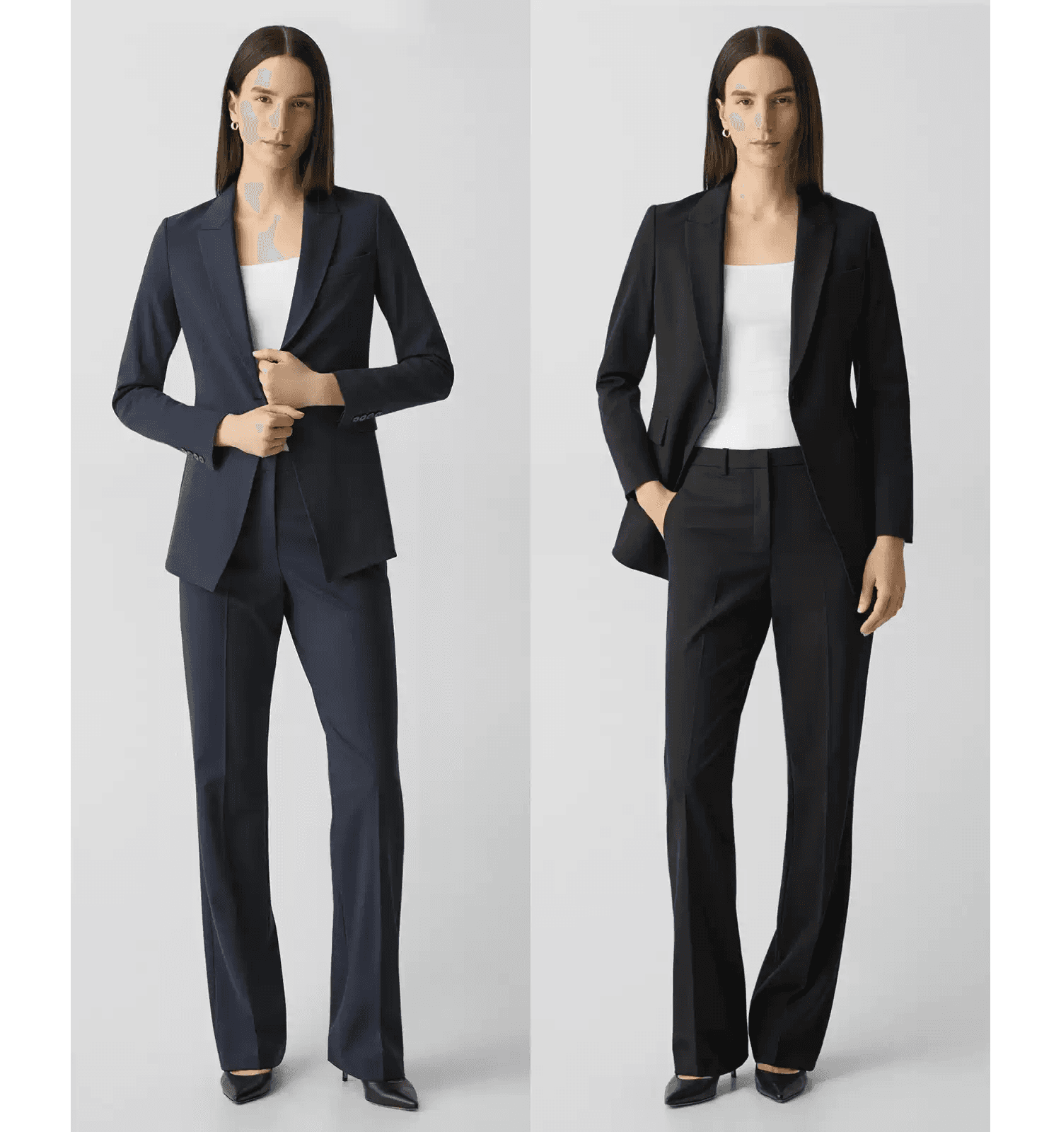 Elegant Slim-Fit Wool-Blend One-Button Blazer - photo 3