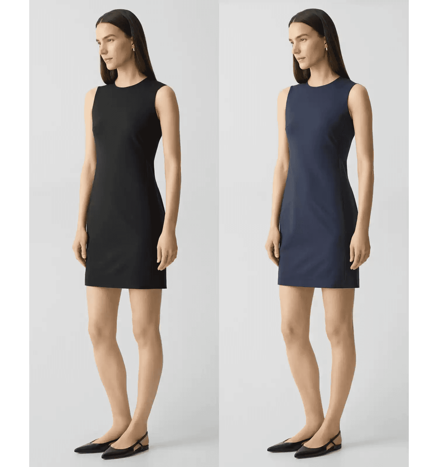 Elegant Sleeveless Tailored Wool-Blend Dress - photo 4
