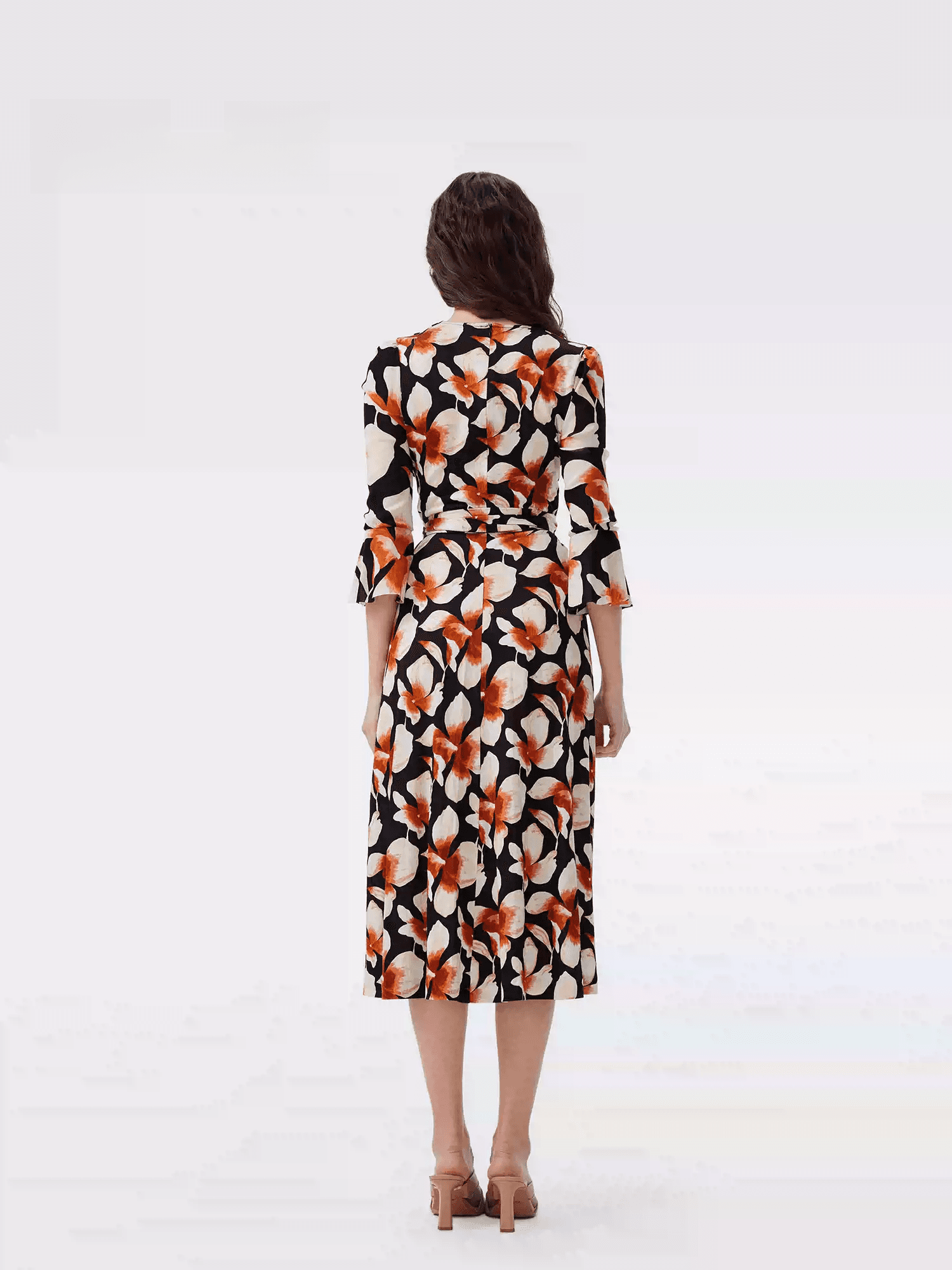 DVF Fall 2026 Knit and Stretch-Mesh Wrap Dress - photo 2