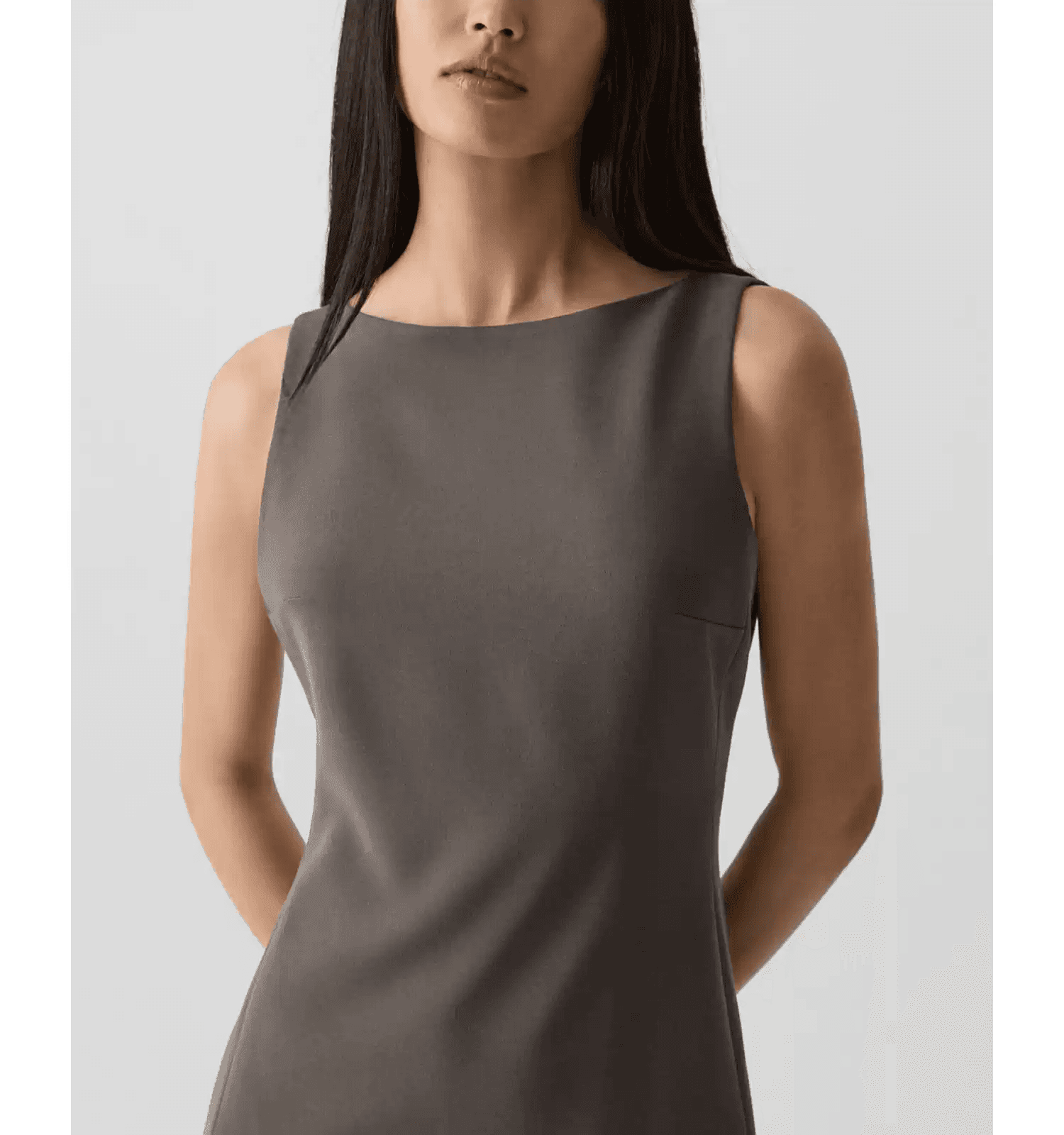 Winter 2026 Sleeveless Boat-Neck Mermaid Dress - photo 2