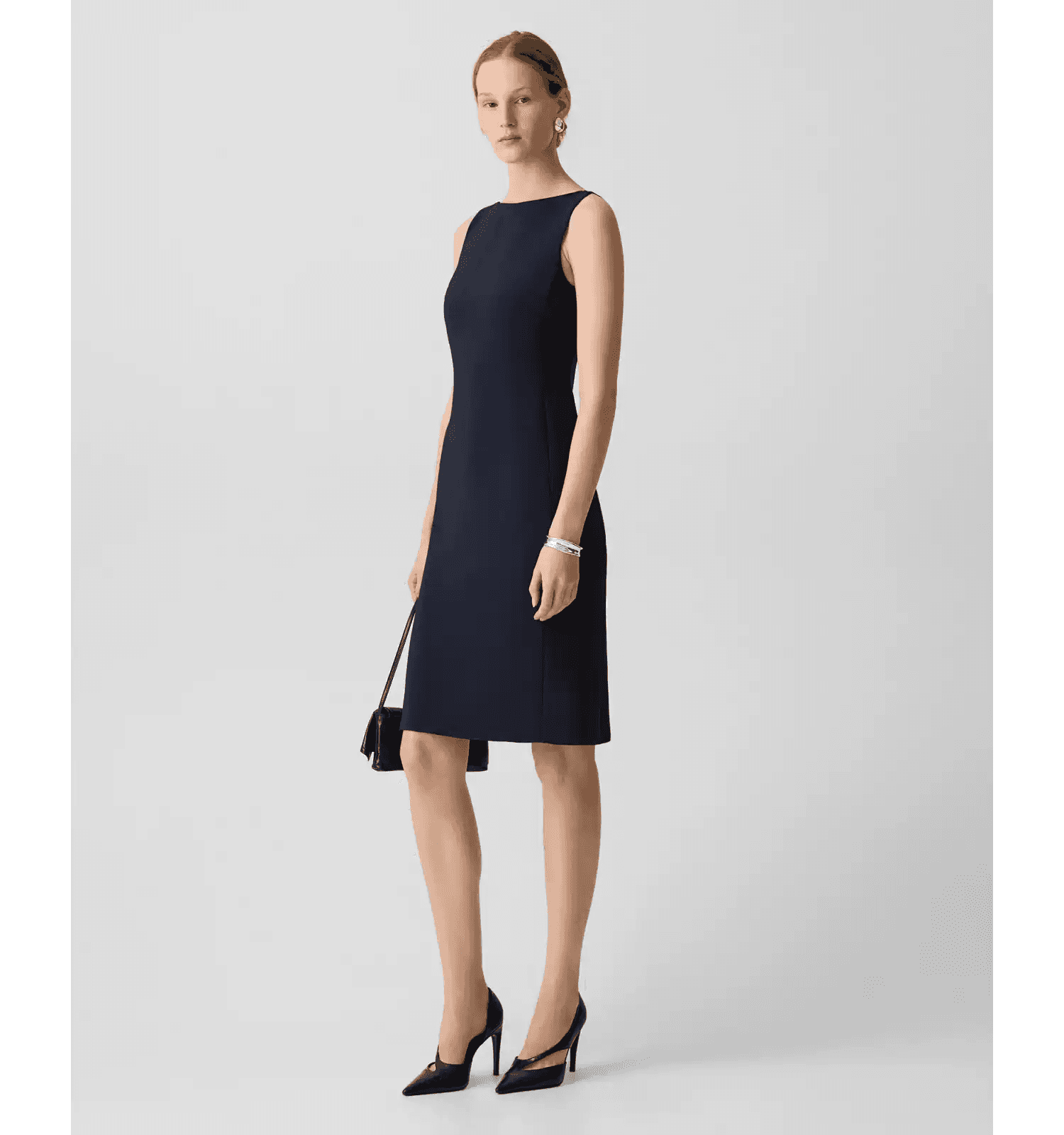 Elegant Sleeveless Boat-Neck Fishtail Dress - photo 3