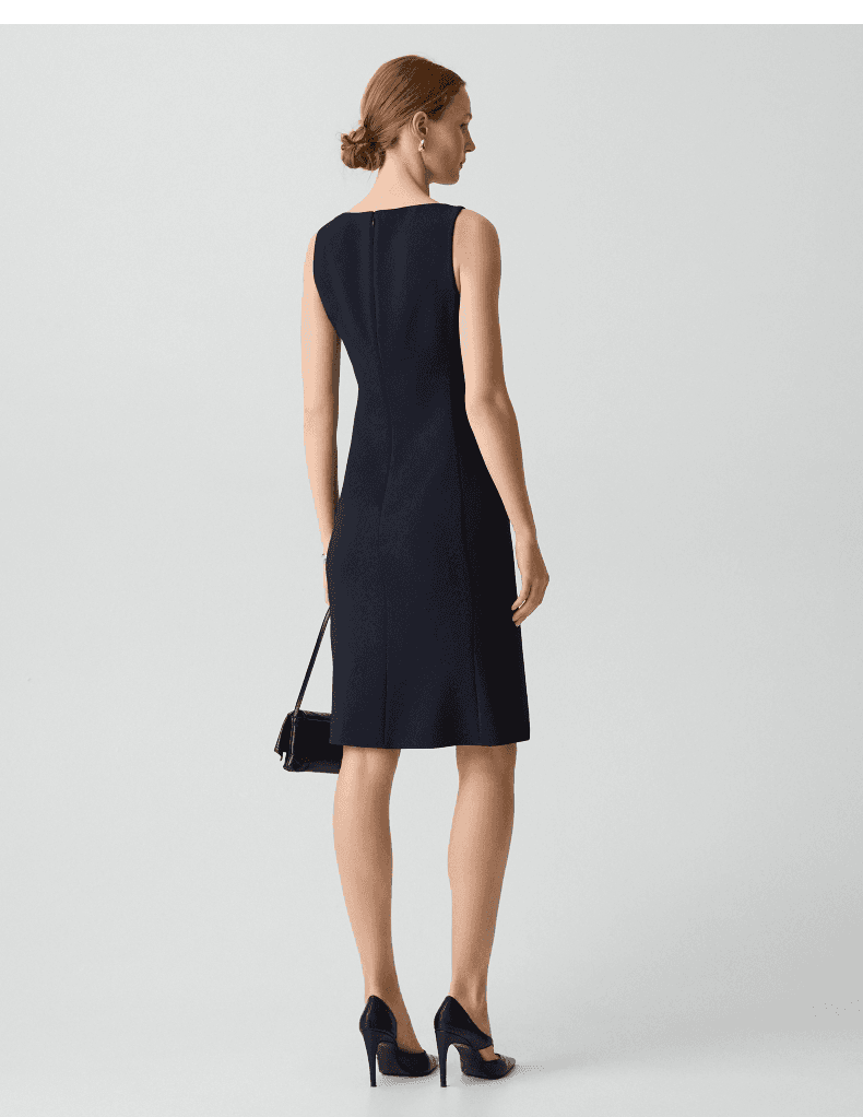 Elegant Sleeveless Boat-Neck Fishtail Dress - detail 6