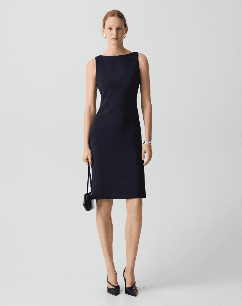 Elegant Sleeveless Boat-Neck Fishtail Dress - photo 1