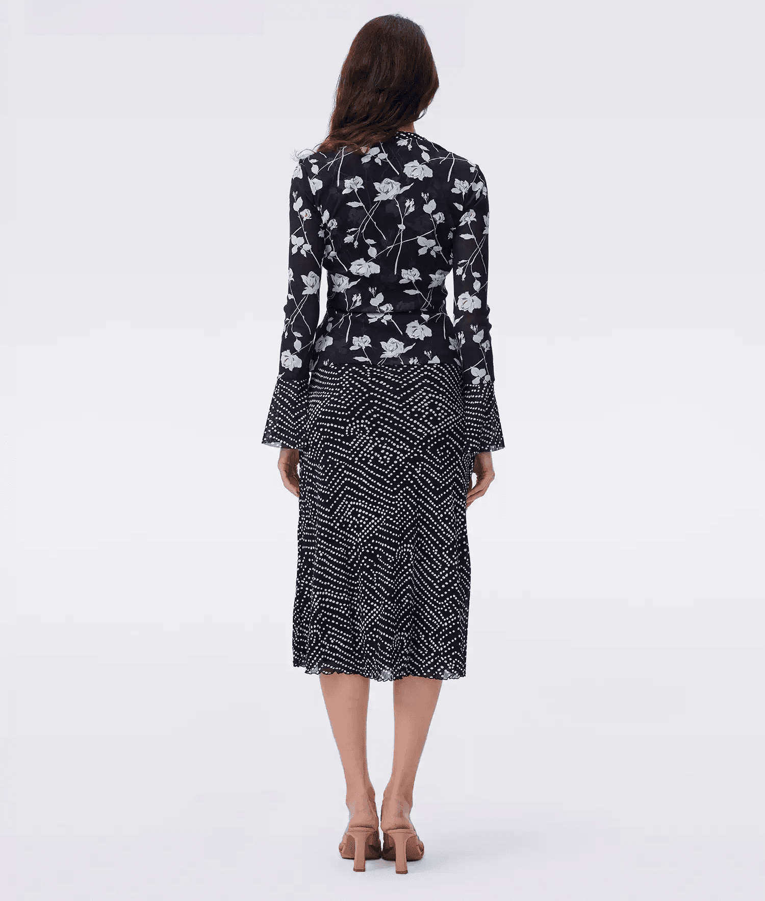 DVF Fall 2026 Printed Stretch-Mesh Top or Reversible Skirt - photo 3