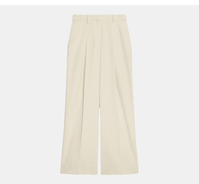 Elegant Triacetate-Blend Pleated Wide-Leg Pants - detail 10