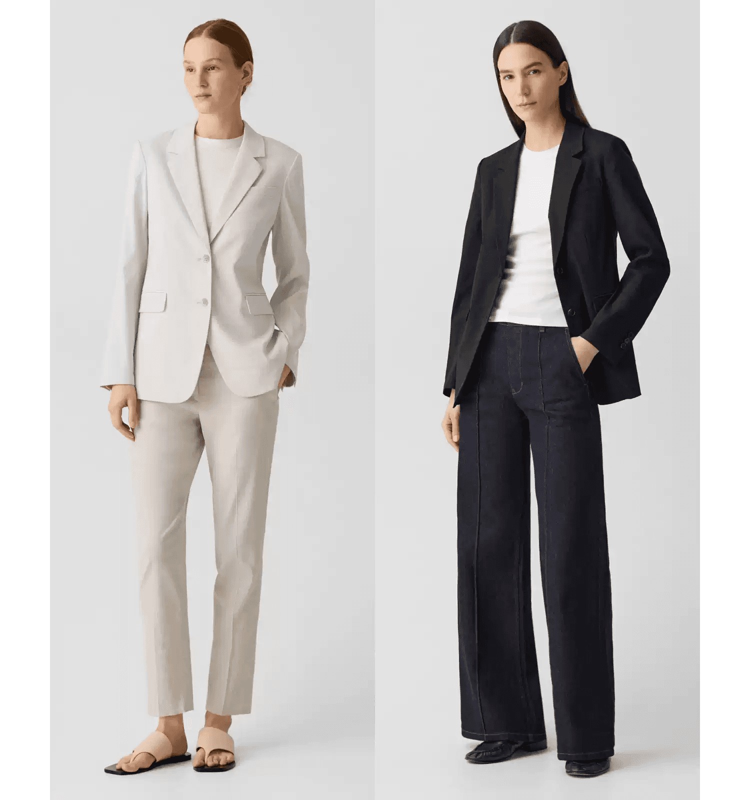 Elegant Linen-Blend Two-Button Blazer for Work - photo 4