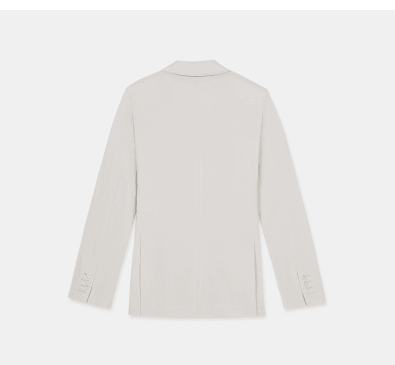 Elegant Linen-Blend Two-Button Blazer for Work - detail 11