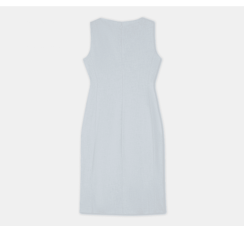 Elegant Sleeveless Boat-Neck Mermaid Dress - detail 11