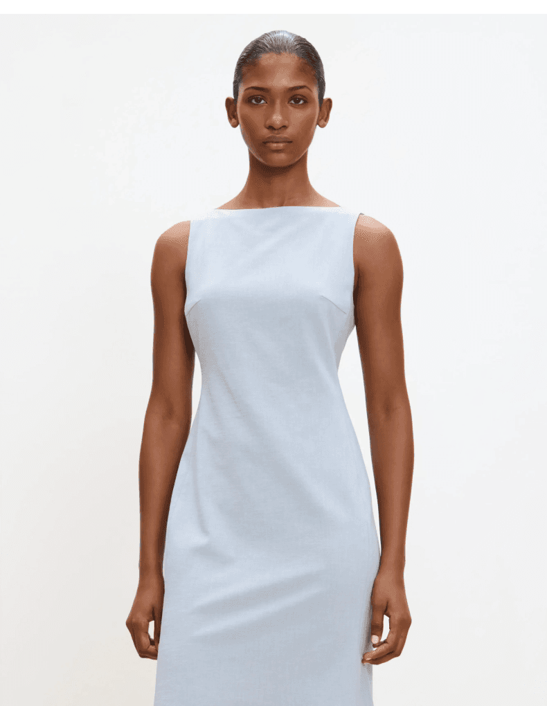 Elegant Sleeveless Boat-Neck Mermaid Dress - detail 9