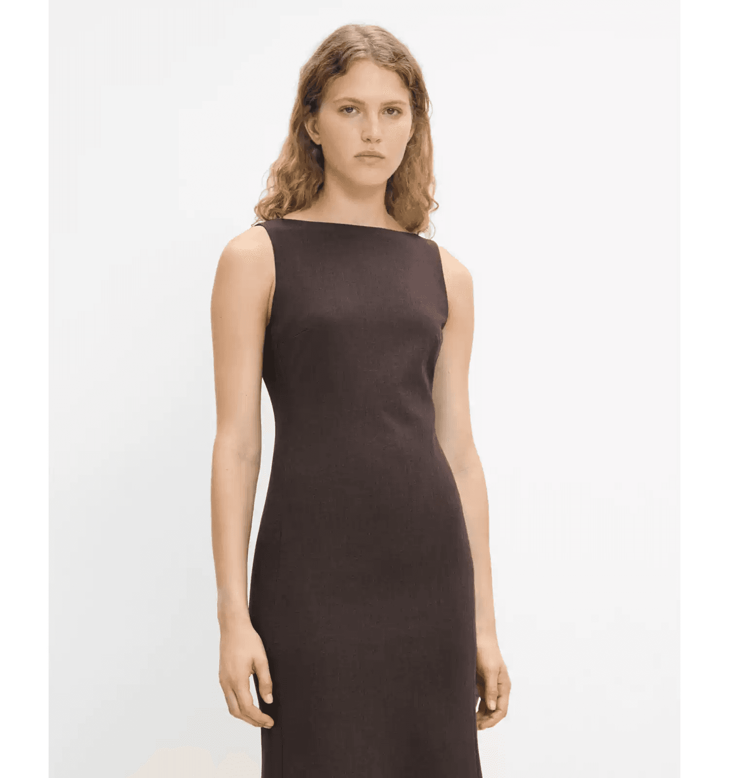 Elegant Sleeveless Boat-Neck Mermaid Dress - photo 1