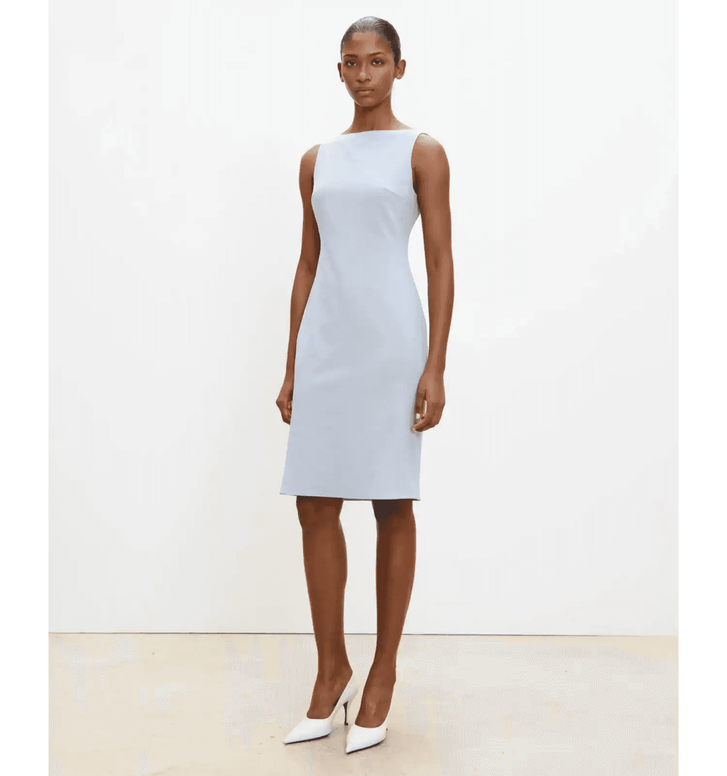 Elegant Sleeveless Boat-Neck Mermaid Dress - photo 2