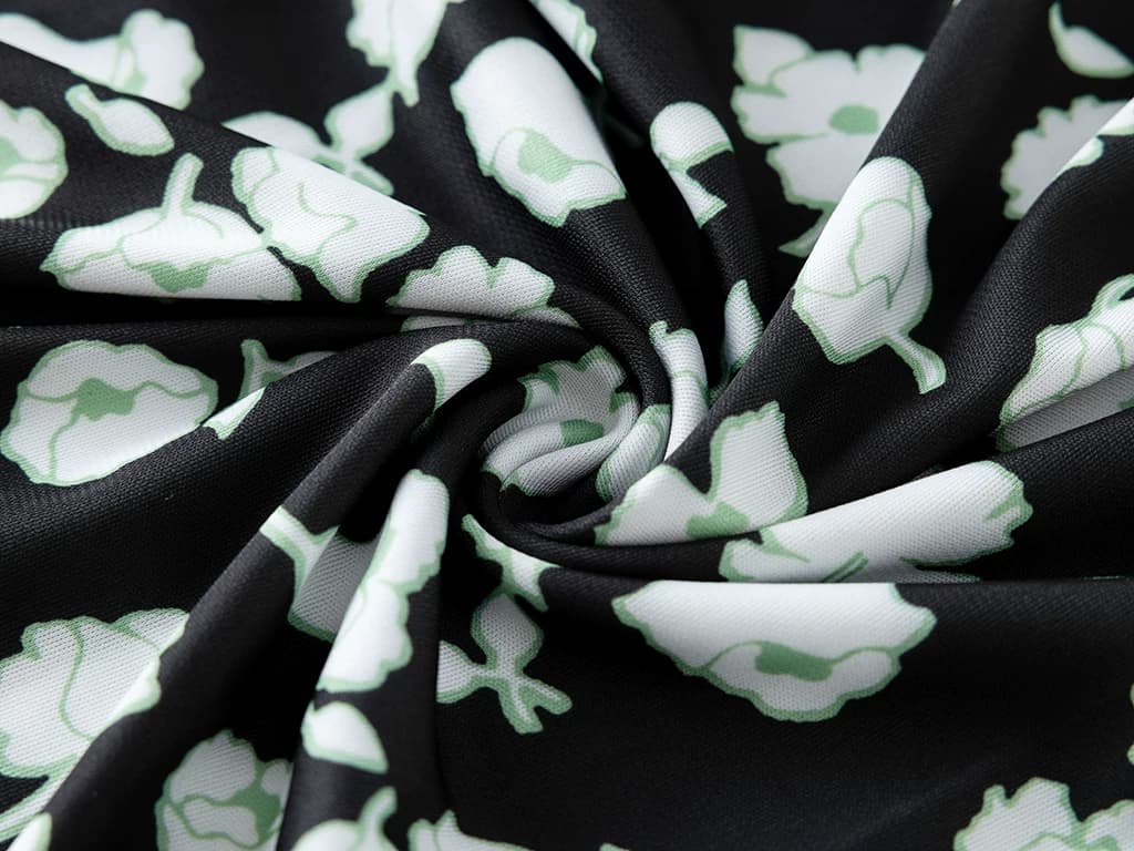 DVF Fall 2026 Printed V-Neck Puff-Sleeve Tea Dress - detail 6