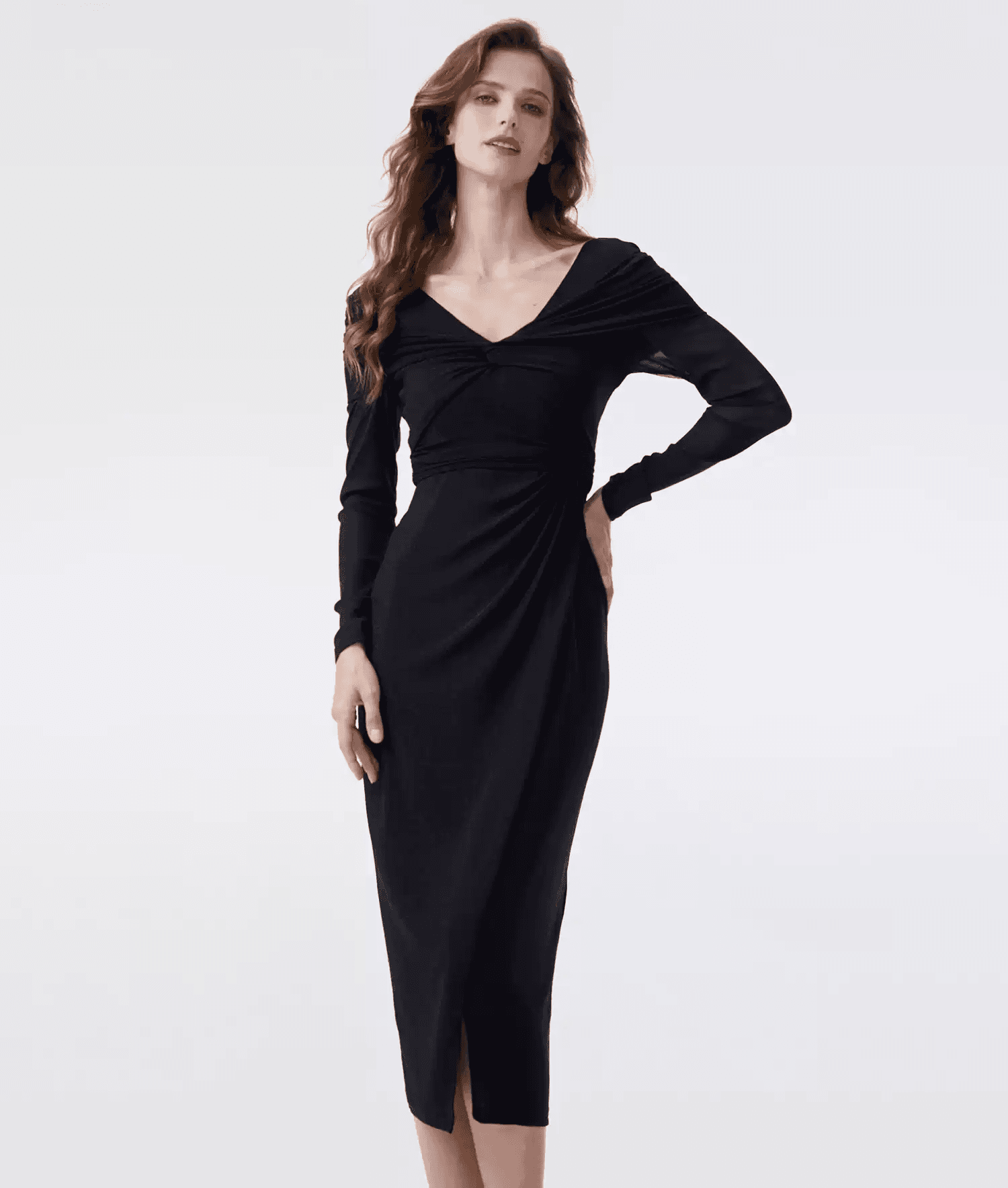 DVF Fall 2026 Metallic Knit Off-the-Shoulder A-Line Dress - photo 2