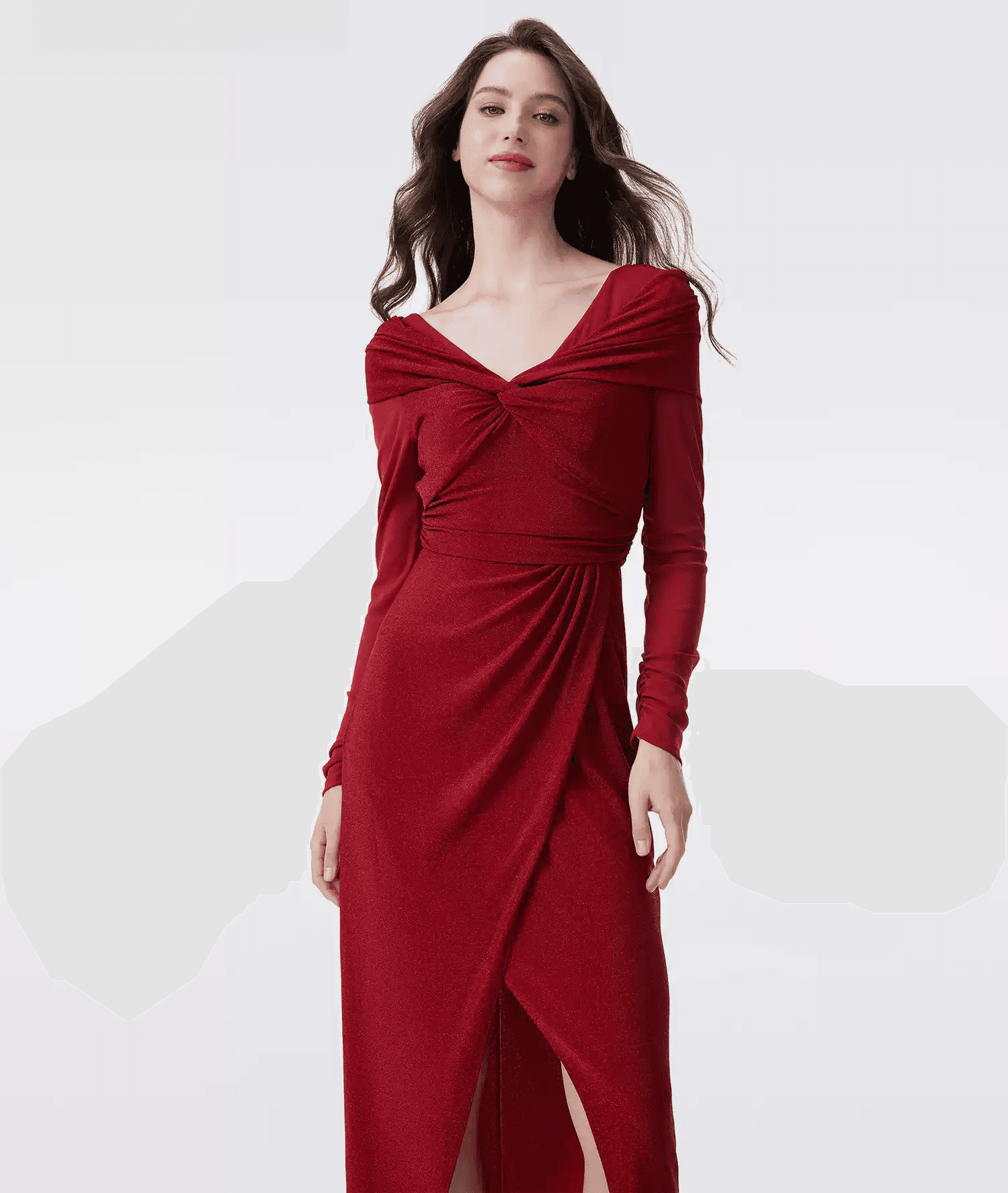 DVF Metallic Knit Off-the-Shoulder Dress - photo 2