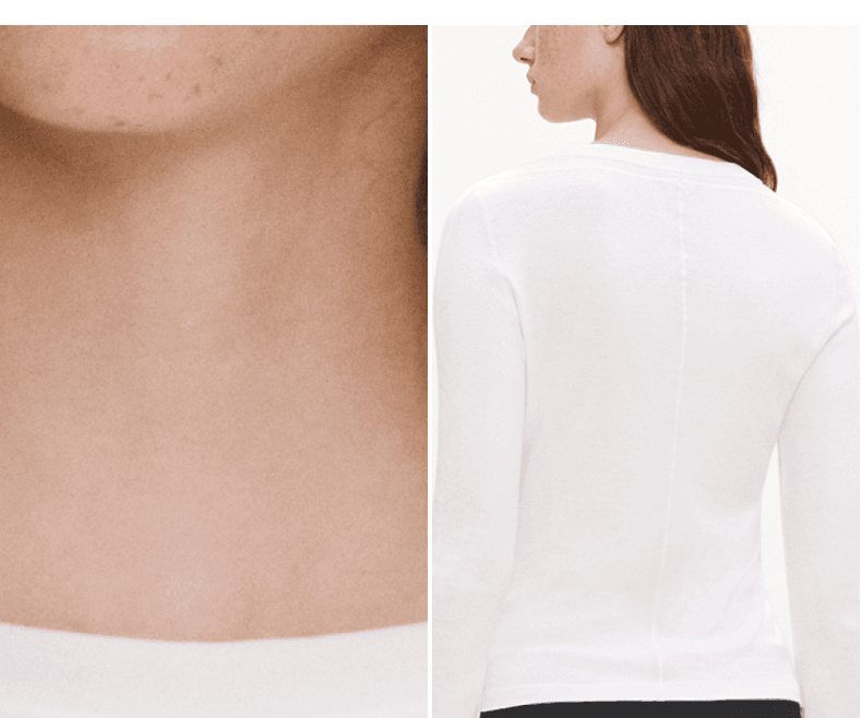 Modal-Cotton Seam-Detail Long-Sleeve Top - detail 7