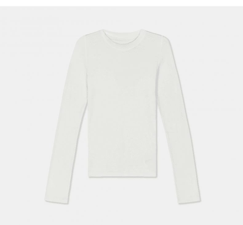 Modal-Cotton Seam-Detail Long-Sleeve Top - detail 12
