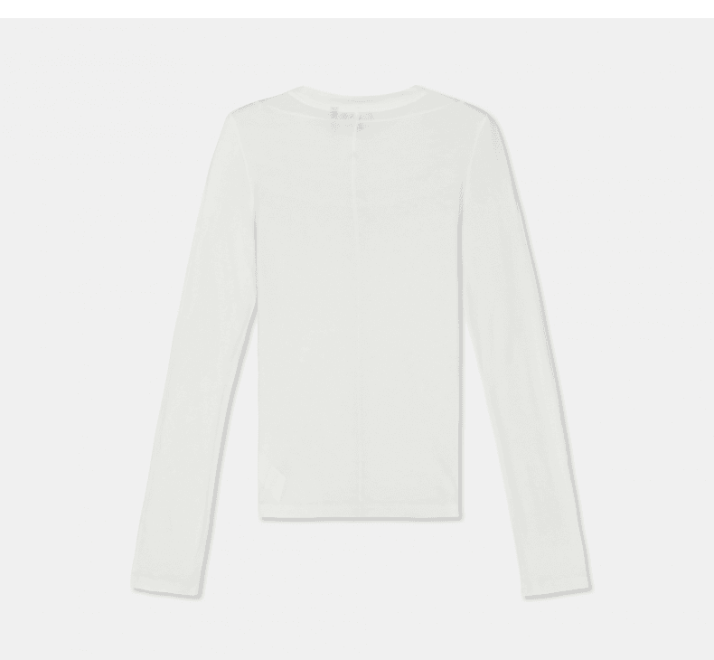 Modal-Cotton Seam-Detail Long-Sleeve Top - detail 13