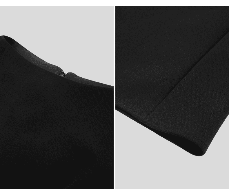 Elegant Sleeveless Boat-Neck Fishtail Dress - detail 12
