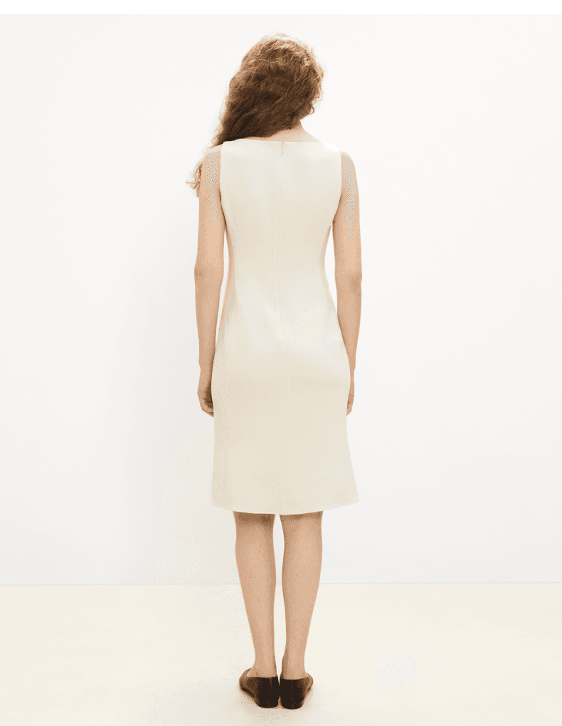 Elegant Sleeveless Boat-Neck Fishtail Dress - detail 9