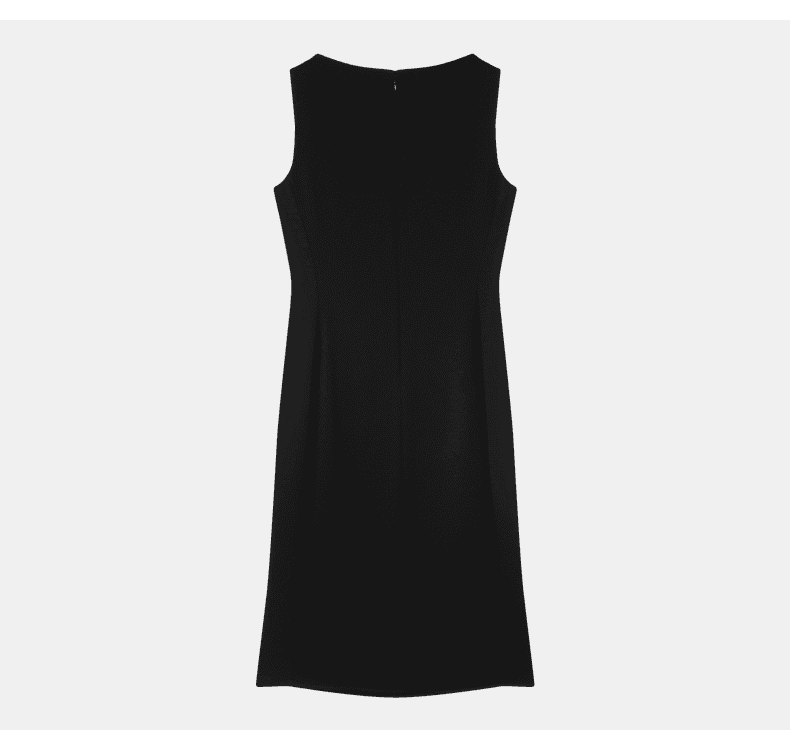 Elegant Sleeveless Boat-Neck Fishtail Dress - detail 11