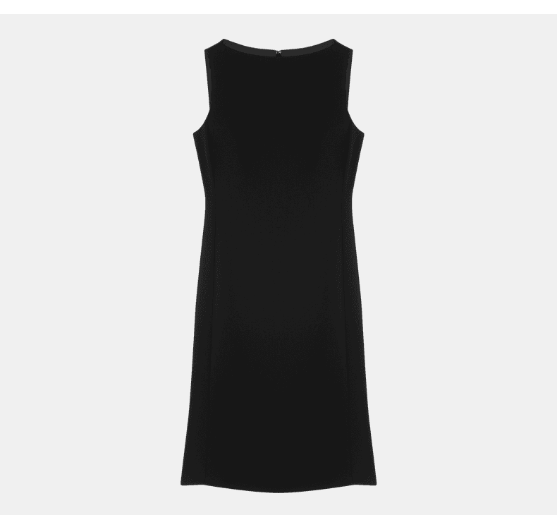 Elegant Sleeveless Boat-Neck Fishtail Dress - detail 10