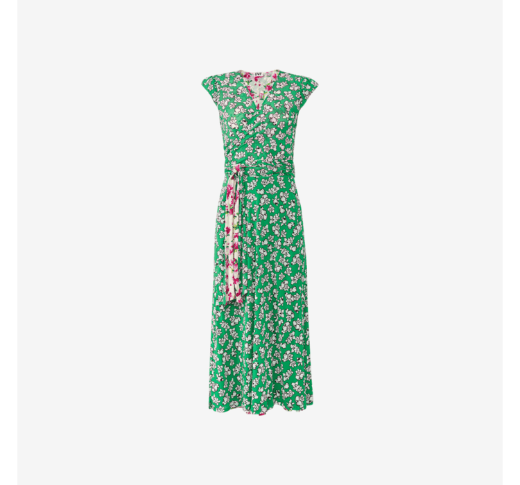 DVF Fall 2026 Reversible Floral Mesh Wrap Dress - detail 6