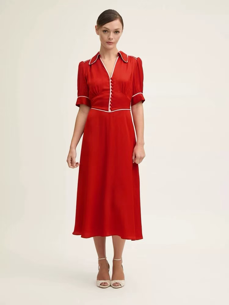 British-inspired unbranded women fashion stock photo 2