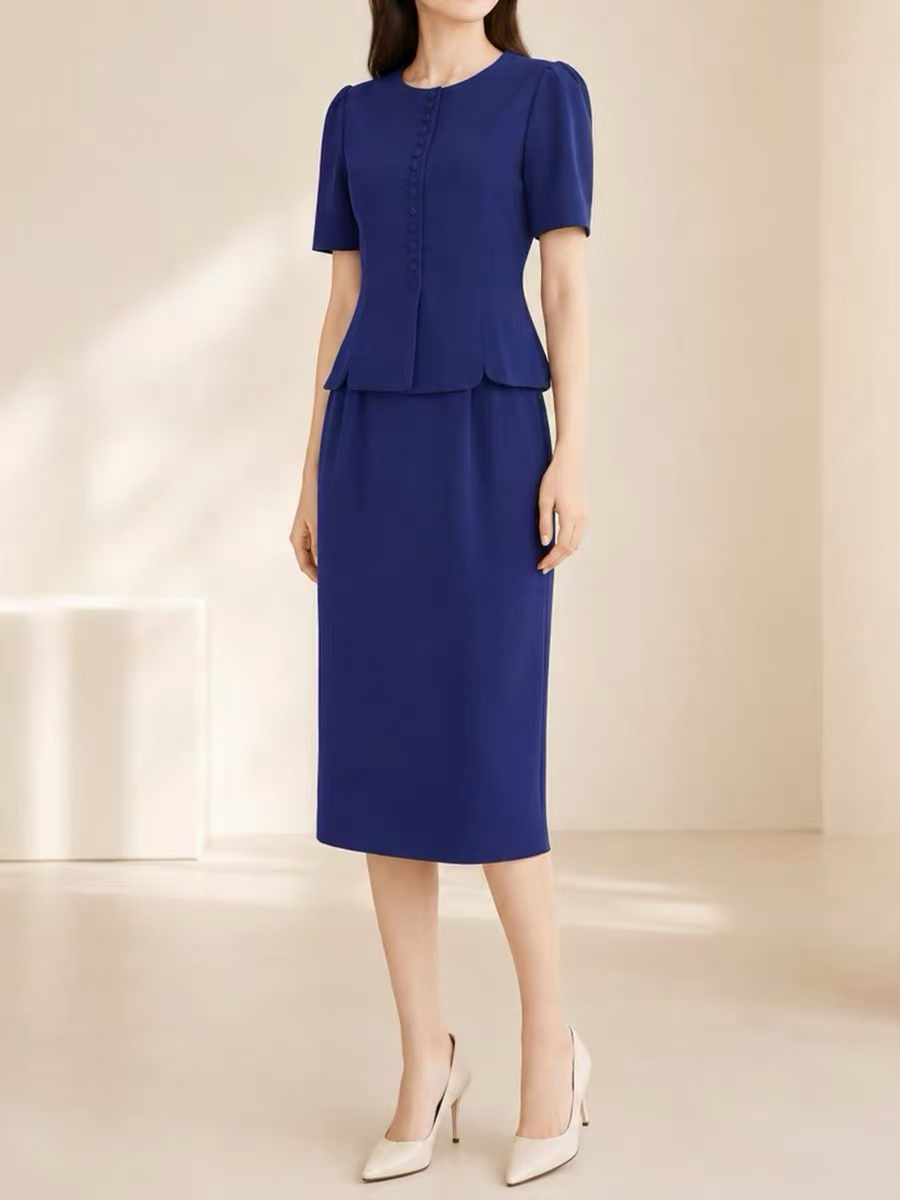 British-inspired unbranded women fashion stock photo 5
