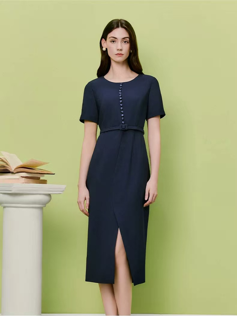 British-inspired unbranded women fashion stock photo 7