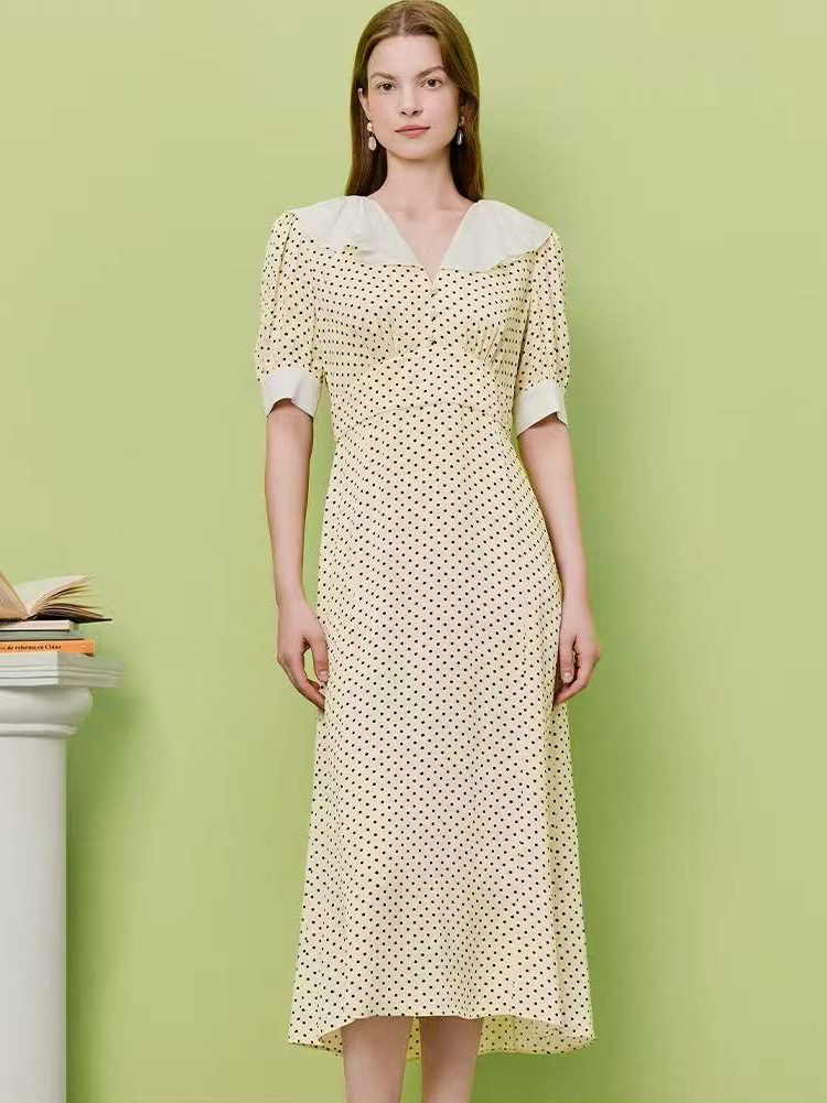 British-inspired unbranded women fashion stock photo 8