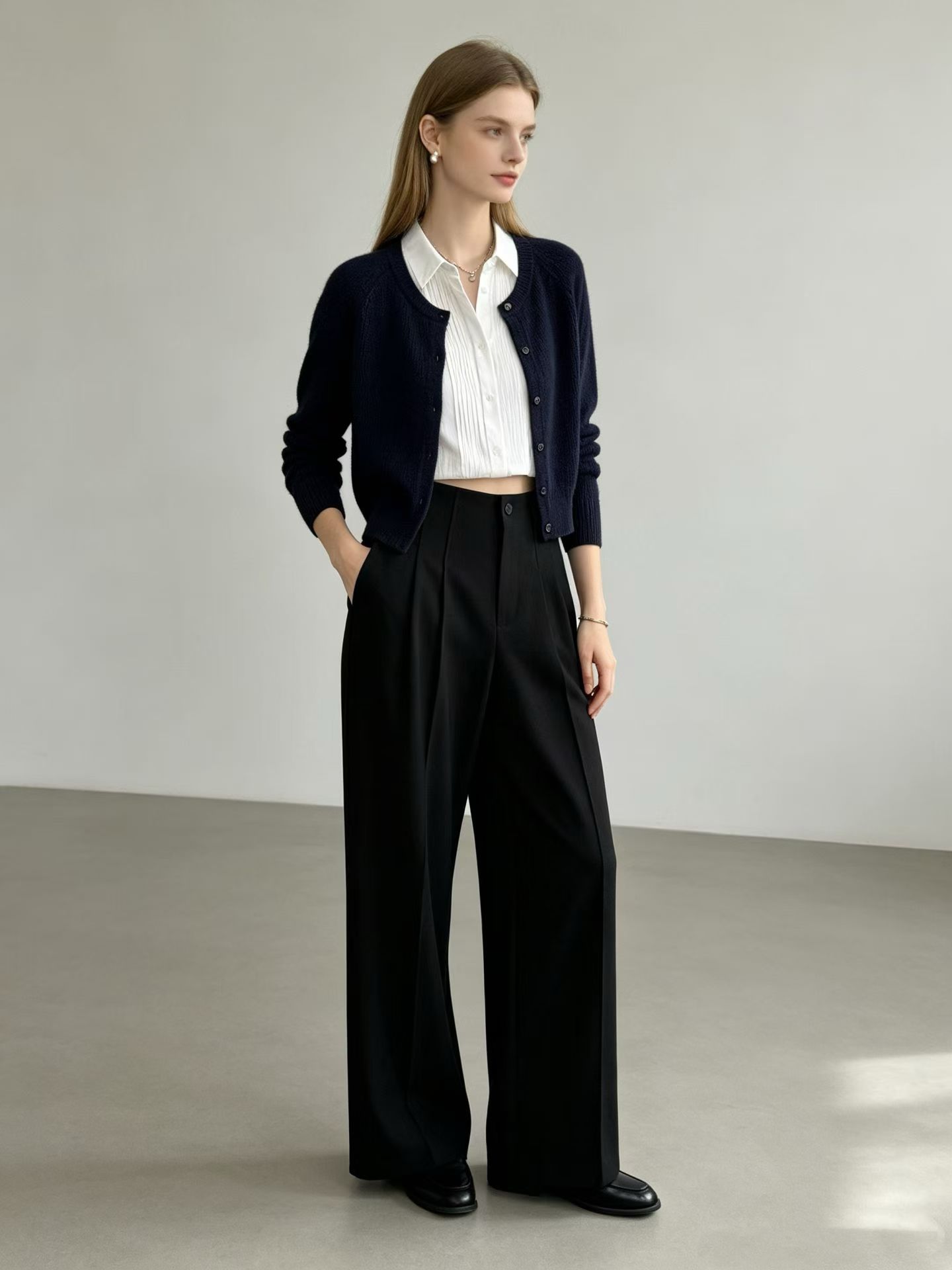 Fashion pants model fit stock photo 7