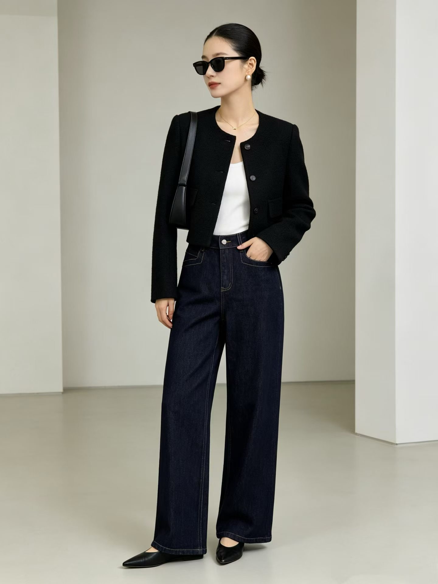 Fashion pants model fit stock photo 19