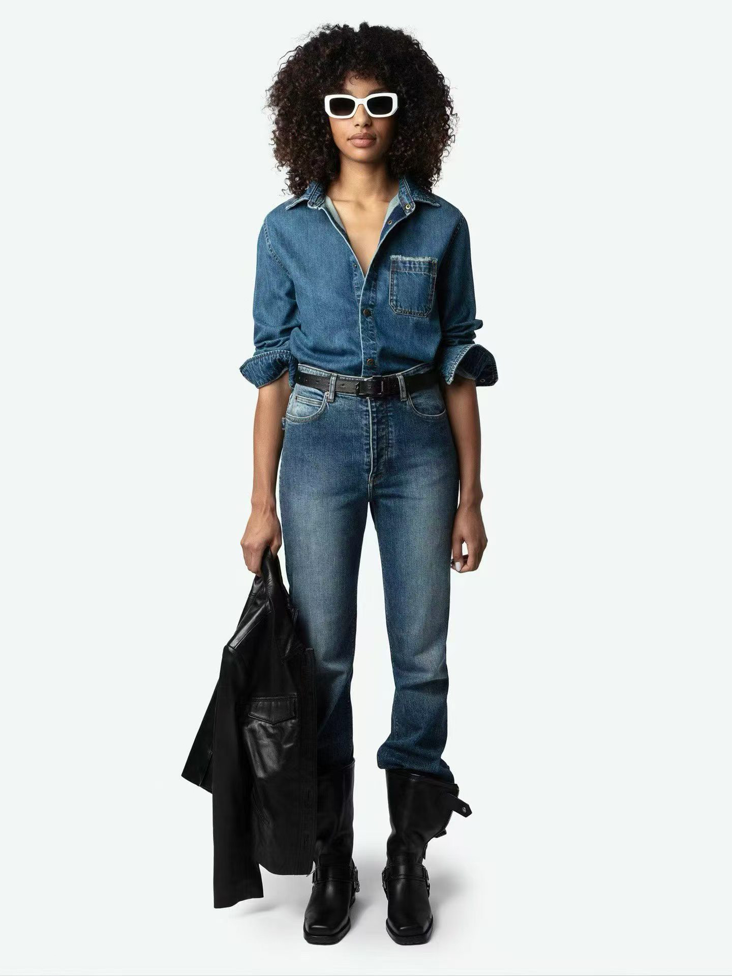 French-inspired unbranded women fashion stock photo 22