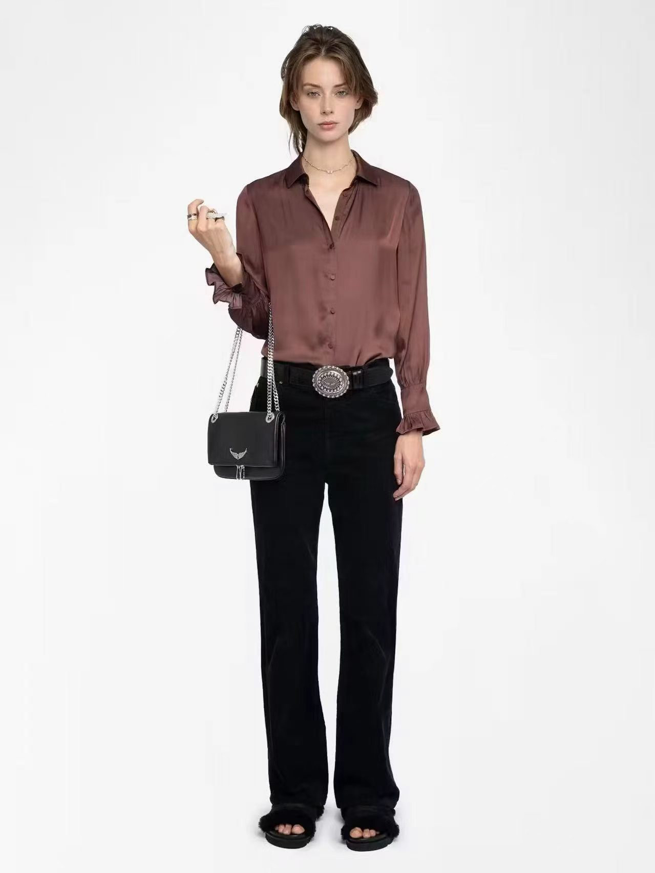 French-inspired unbranded women fashion stock photo 23